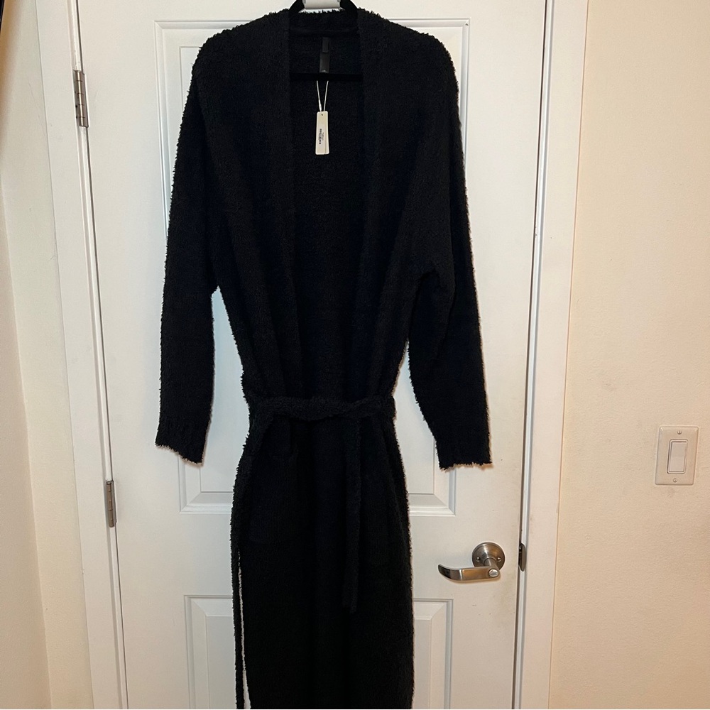 Skims Cozy Knit Robe Size L/XL Onyx